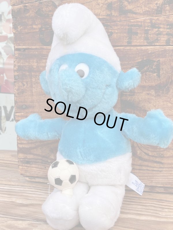 画像1: SMURF "ボールは友達⚽️" 1980'S  PLUSH DOLL
