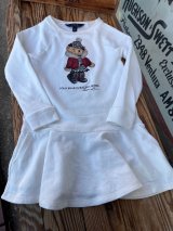 画像: RALPH LAUREN "POLO BEAR"  KIDS USED SWEAT DRESS