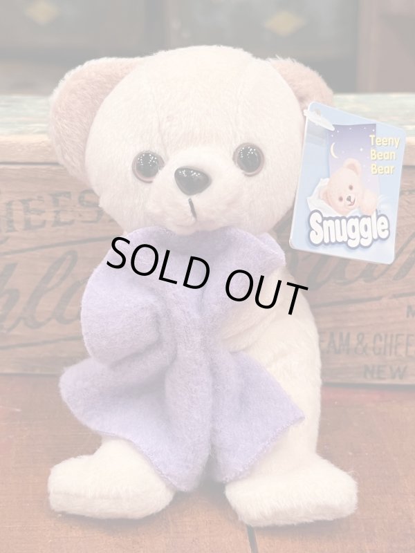画像1: SNUGGLE BEAR WITH PURPLE BLANKET D.STOCK BEAN DOLL 