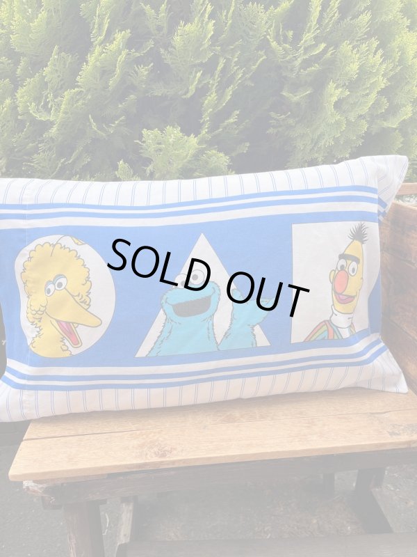 画像3: SESAME STREET "マル▽シカク" VINTAGE PILLOW CASE
