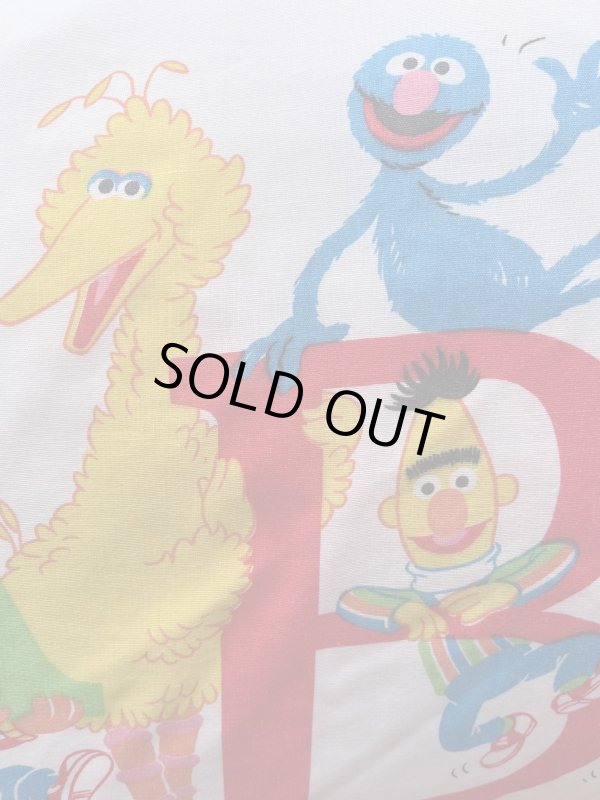 画像1: SESAME STREET "ABC" VINTAGE PILLOW CASE