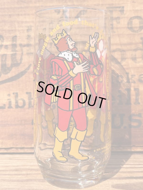 画像1: BURGER KING "🍔KING" 1979 COLLECTORS SERIES GLASS