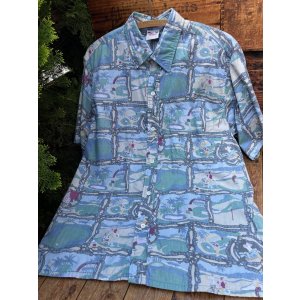 画像:  GO BAREFOOT "MADE IN USA" 1990'S GOLF⛳️SHIRTS