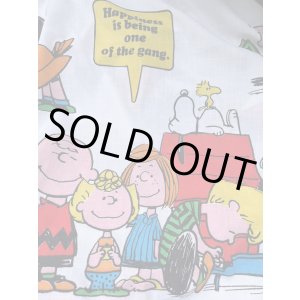 画像: PEANUTS "HAPPINESS" VINTAGE "KING SIZE"  FLAT SHEETS