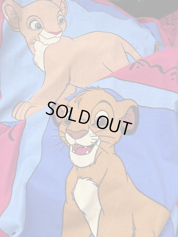 画像1: LION KING "MADE IN USA" VINTAGE TWIN FLAT SHEETS