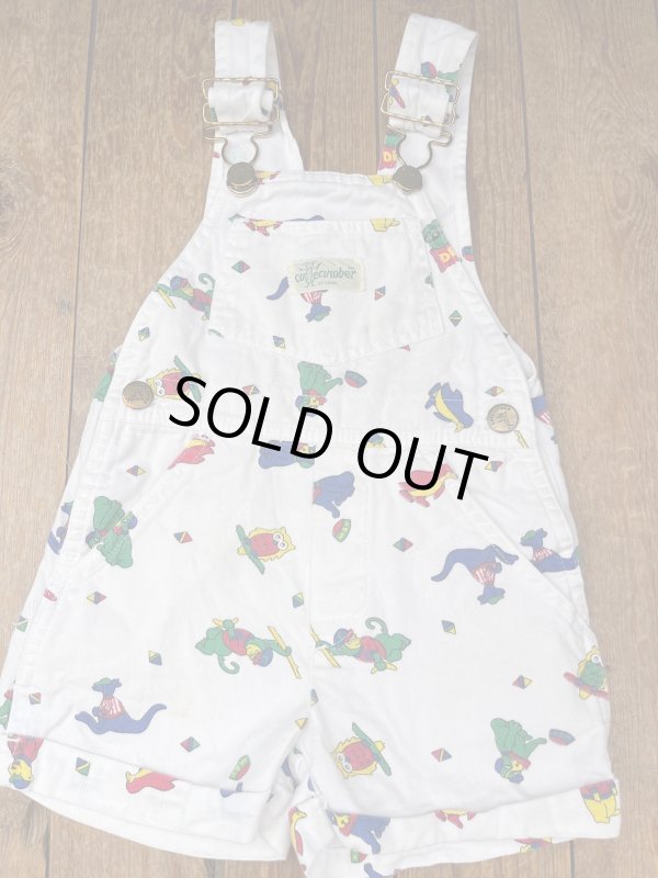 画像1: CUCUMBER "ANIMALS🐒"  KIDS VINTAGE SHORTALL 