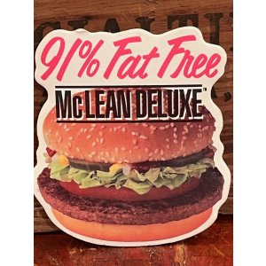 画像: McDONALD'S "McLEAN DELUXE" 1991'S PIN BACK BUTTON 