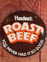 画像: HARDEE'S "BIG ROAST BEAF🥓" 1970'S PINBACK BUTTON