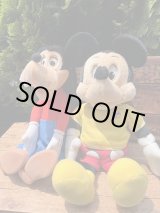 画像: MICKEY MOUSE & GOOFY 1980'S TALKING DOLL SET