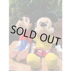 画像: MICKEY MOUSE & GOOFY 1980'S TALKING DOLL SET