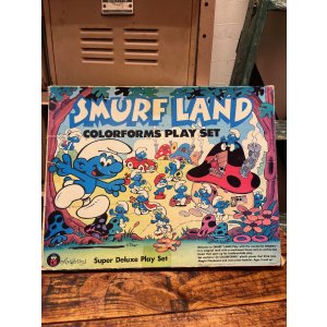 画像: SMURF LAND 1980'S COLORFORMS PLAY SET