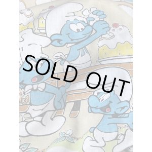 画像: SMURF "BROWN MUSHROOM" VINTAGE TWIN FLAT SHEETS