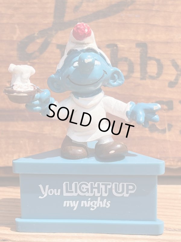 画像1: SMURF ”YOU LIGHT UP MY NIGHT" 1970'S PVC MESSAGE DOLL