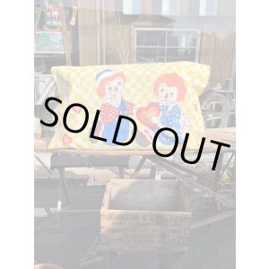 画像: RAGGEDY ANN & ANDY  ”MADE IN USA" VINTAGE PILLOW CASE