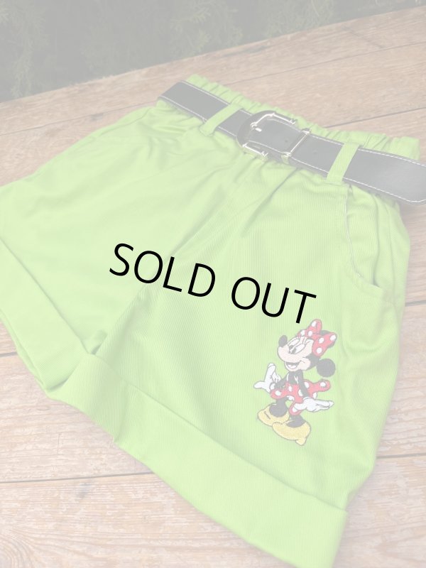 画像1: MINNIE MOUSE KIDS D.STOCK SHORTS ＋ BELT SET