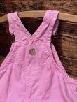画像7:  CARHARTT "PINK" DUCK KIDS USED OVERALLS
