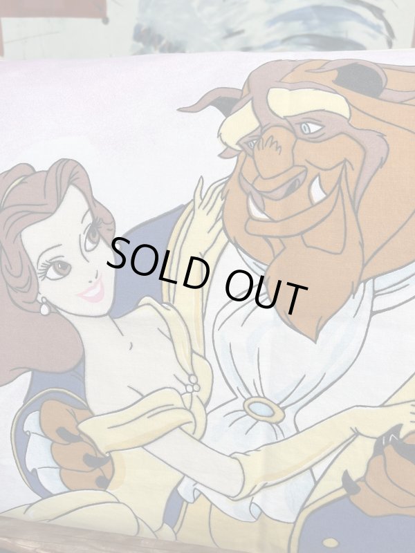 画像1: BEAUTY AND TEH BEAST VINTAGE PILLOW CASE