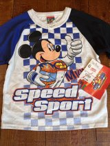 画像: MICKEY MOUSE "SPPED SPORT" KIDS D.STOCK T-SHIRTS