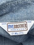 画像4: FIVE BROTHERS "MADE IN USA" 1970~80'S CHAMBRAY SHIRTS