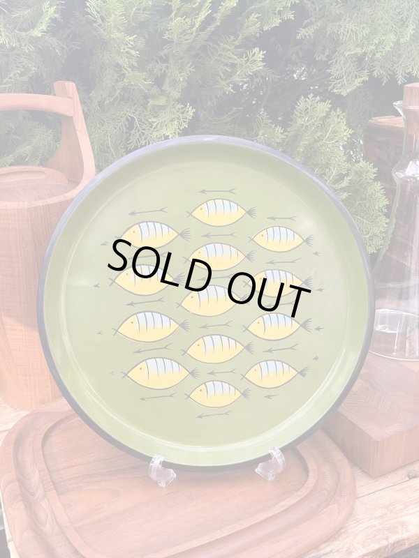 画像1: SCANDINAVIAN DESIGN "FISH" VINTAGE SERVING TRAY