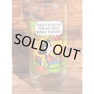 画像: SNOOPY 1980'S "NO EXCUSE,NO PREPARED" CAMP SNOOPY COLLECTION GLASS #1