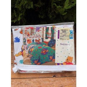 画像: WINNIE THE POOH "MADE IN USA" D.STOCK TWIN BEDSKIRT #1