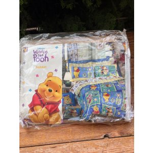 画像: WINNIE THE POOH "MADE IN USA" D.STOCK TWIN BEDSKIRT #2