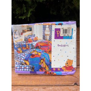 画像: WINNIE THE POOH "MADE IN USA" D.STOCK TWIN BEDSKIRT #3