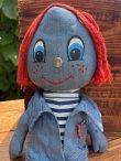 画像1: LEVI'S "BIG E" 1970'S RED HAIR”16" DENIM RAG DOLL