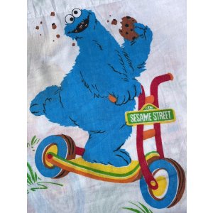 画像: SESAME STREET "MADE IN USA" VINTAGE TWIN FLAT SHEETS