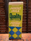 画像1: QUALITY DAIRY FARMS 1970'S NONFAT MILK PAPER PACK 