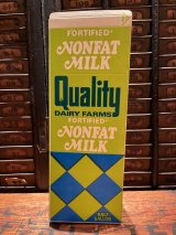 画像: QUALITY DAIRY FARMS 1970'S NONFAT MILK PAPER PACK 