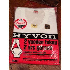 画像: HYVON "MADE IN FINLAND"  1970'S D.STOCK LONG SLEEVE T-SHIRTS ＋ PANTS SET