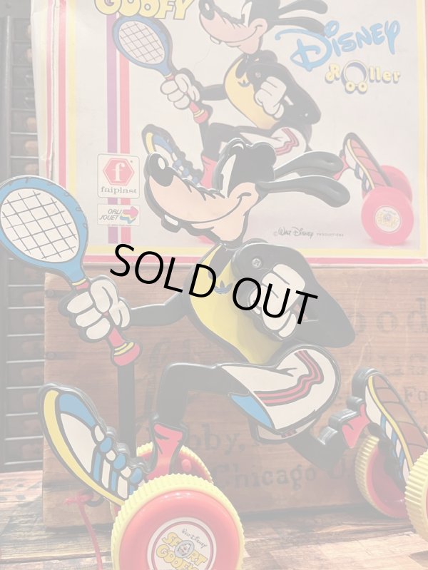 画像1: GOOFY🇮🇹SPORTS🇫🇷GOOFY" 1980'S PULL TOY WITH BOX