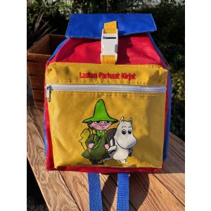 画像: MOOMIN "LASTEN PARHAAT KIRJAT" 90'S FINNISH KIDS USED BACKPACK 