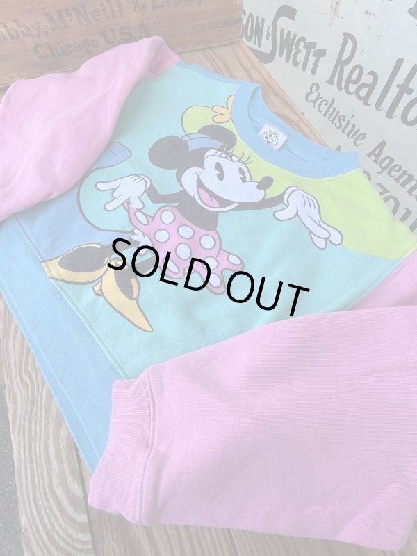 画像7: MINNIE MOUSE "MULTI COLOR🎪" KIDS USED SWEAT SHIRTS 