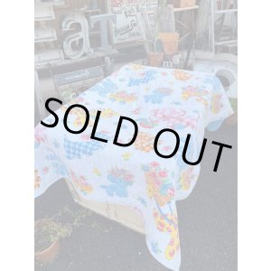 画像: DREAM ANIMALS (ᵔᴥᵔ) VINTAGE  BABY QUILT BLANKET