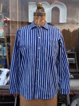 画像: MARIMEKKO "BLUE,WHITE" USED JOKAPOIKA SHIRTS