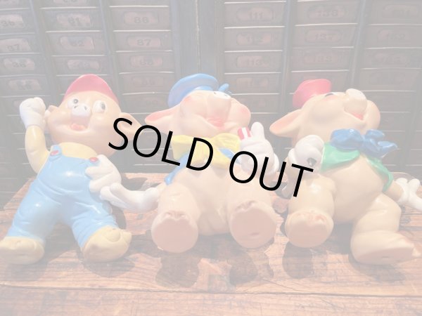 画像9: THREE LITTLE PIGS "MADE IN ITALY" 1960'S LEDRAPLASTIC  FIGURE SET