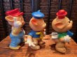 画像3: THREE LITTLE PIGS "MADE IN ITALY" 1960'S LEDRAPLASTIC  FIGURE SET