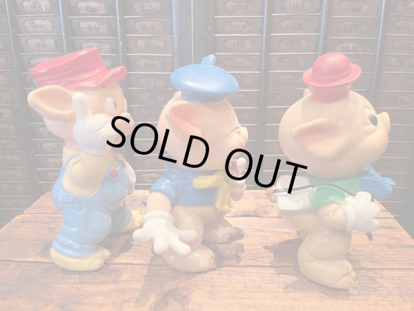 画像3: THREE LITTLE PIGS "MADE IN ITALY" 1960'S LEDRAPLASTIC  FIGURE SET