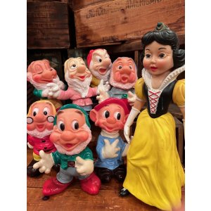 画像: SNOW WHITE ＋ SEVEN DWARFS "MADE IN ITALY" 1960'S LEDRAPLASTIC FIGURE SET