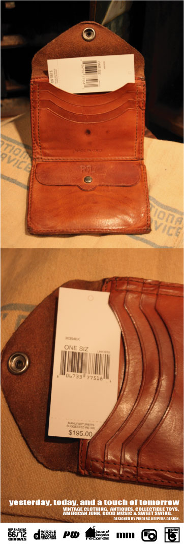 画像: RRL BROWN LEATHER 2 FOLD WALLET