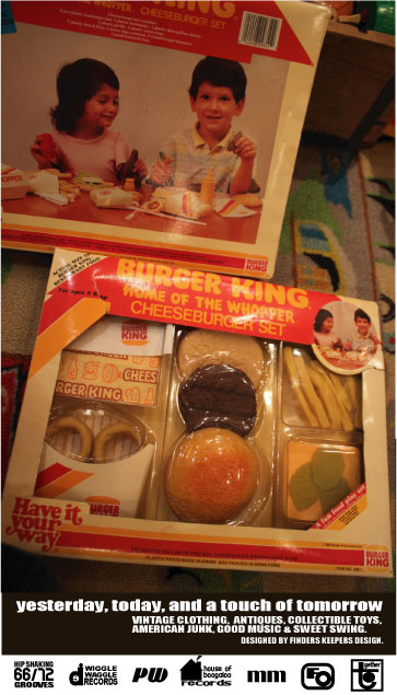 画像: BURGER KING 1987 WHOPPER CHEESEBURGER SET