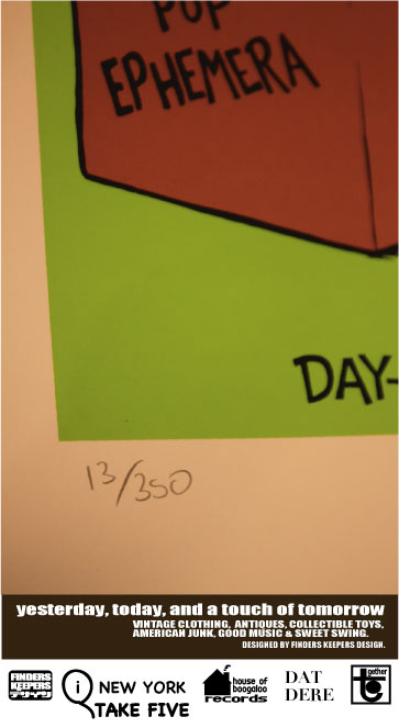 画像: "DAY OLD" SCREEN PRINTING ART POSTER 15/350 BY COOP