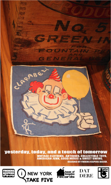 画像1: HOWDY DOODY " CLARABELL THE CLOWN " 1950'S BANDANNA