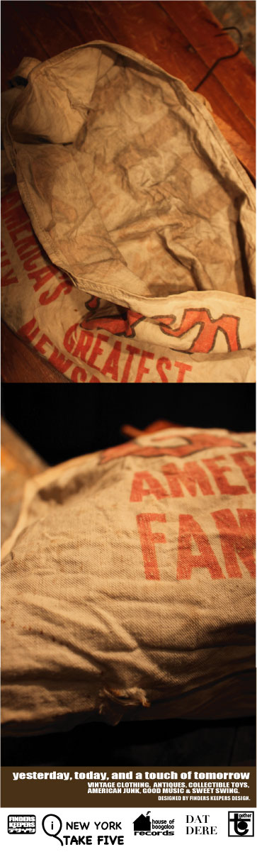 画像: GRIT VINTAGE NEWSPAPER BAG