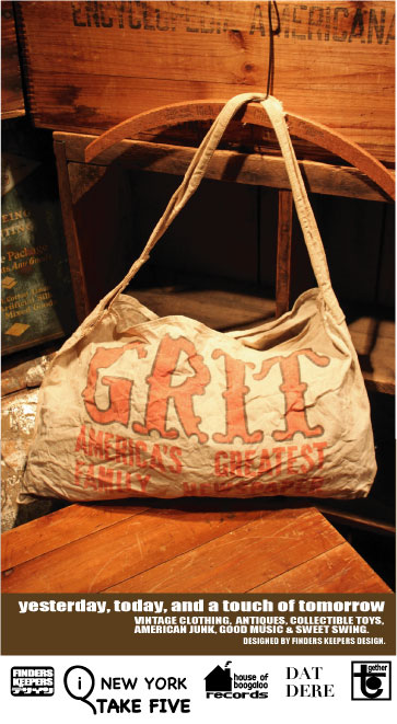 画像: GRIT VINTAGE NEWSPAPER BAG