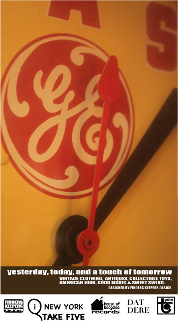 画像: GE FLUSH BULBS 1950'S WALL CLOCK