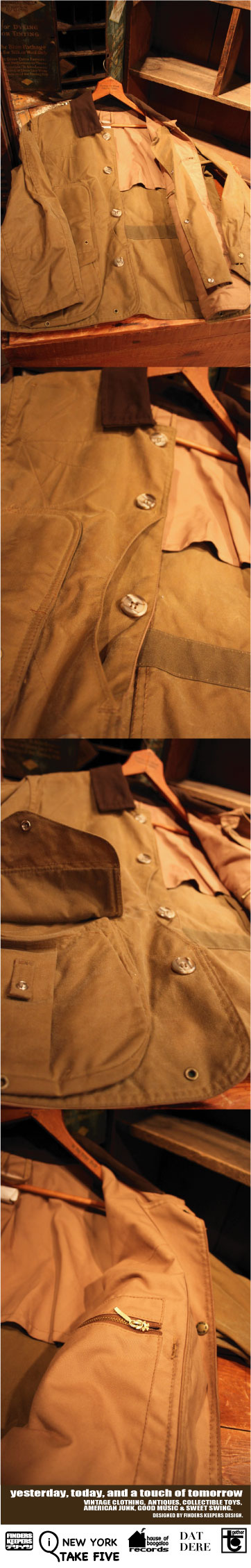 画像: FILSON WAX FABRIC HUNTING JACKET